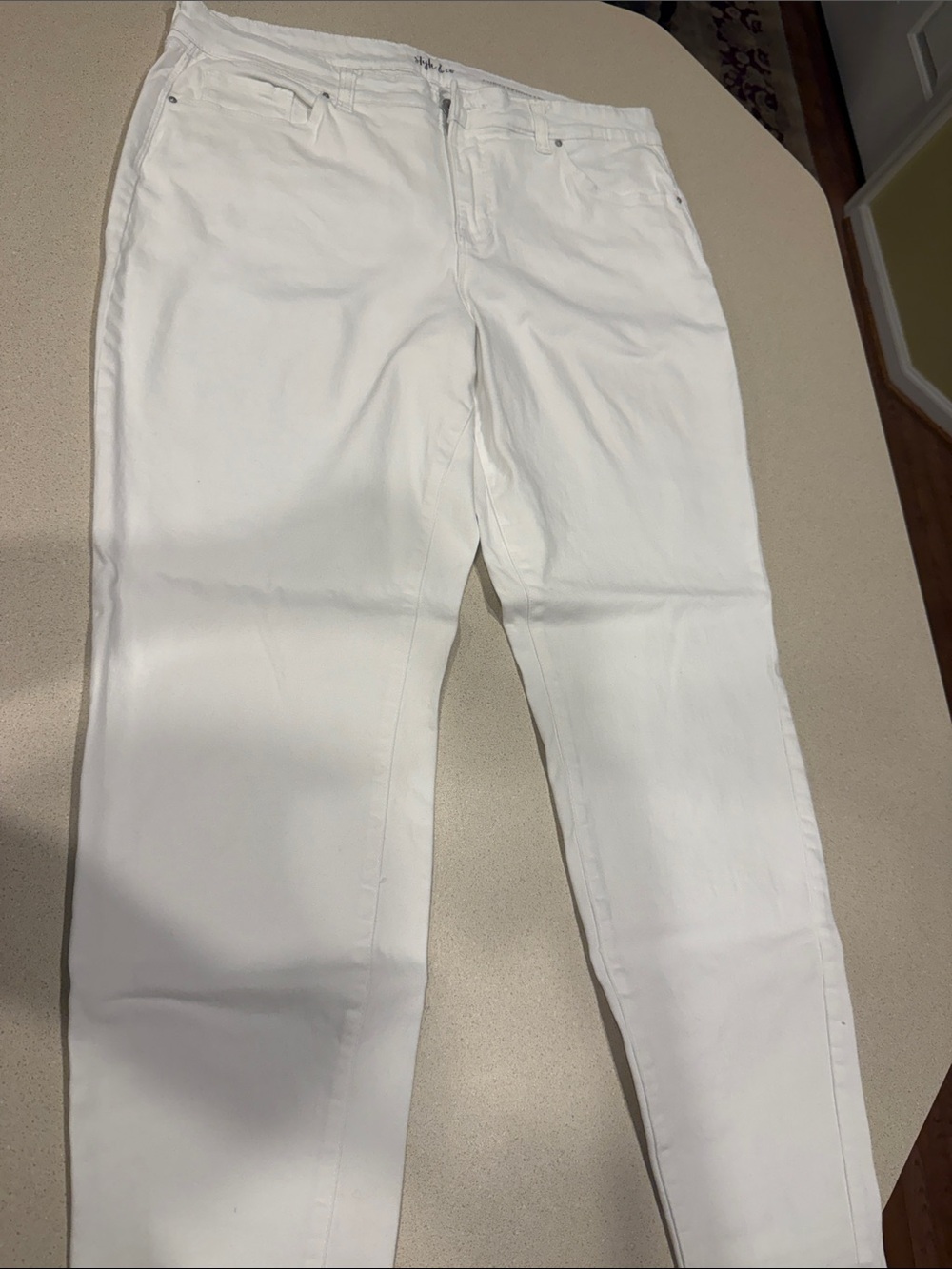 Style & Co. White Skinny Jeans